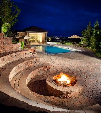 Patio with Stone Work in St. Louis, MO